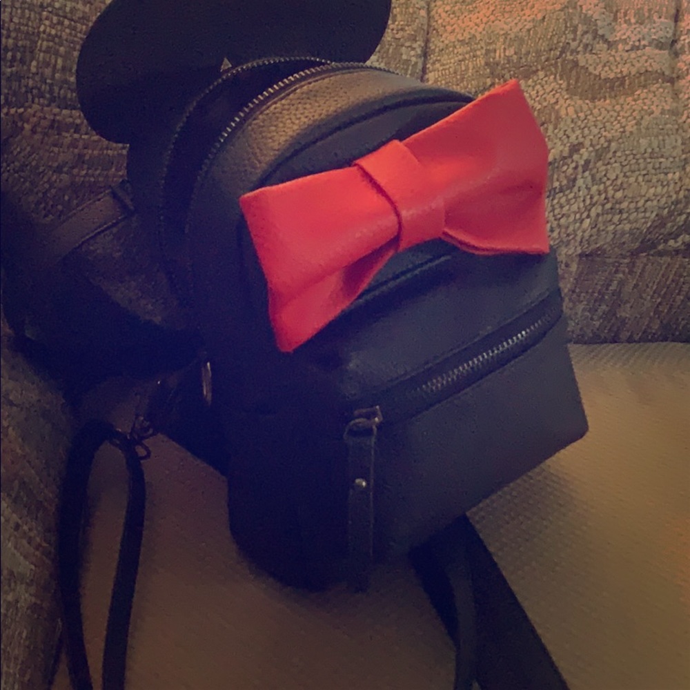 A mini Mickey Mouse backpack